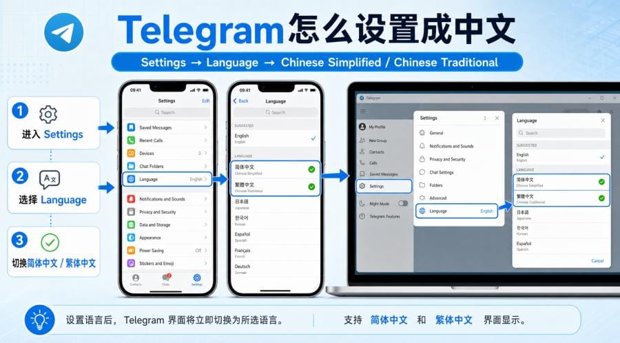 Telegram 中文版是官方的吗？官方下载与中文设置完整教程 配图 2