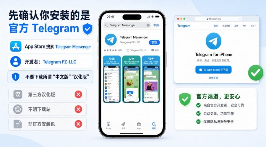Telegram iPhone 怎么设置中文？iOS 简体中文界面设置教程 第 1 张正文图