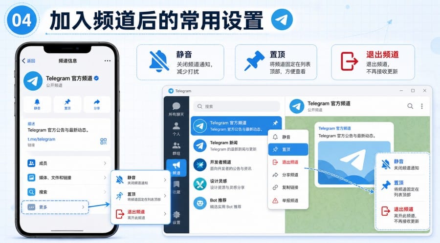 Telegram 中文版怎么订阅频道? - step 3