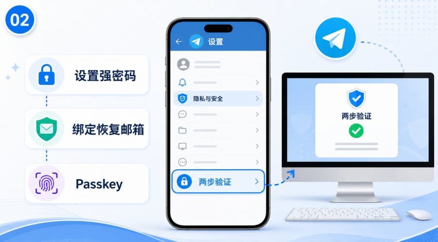 Telegram 中文版怎么防止账号被盗 - 配图 1