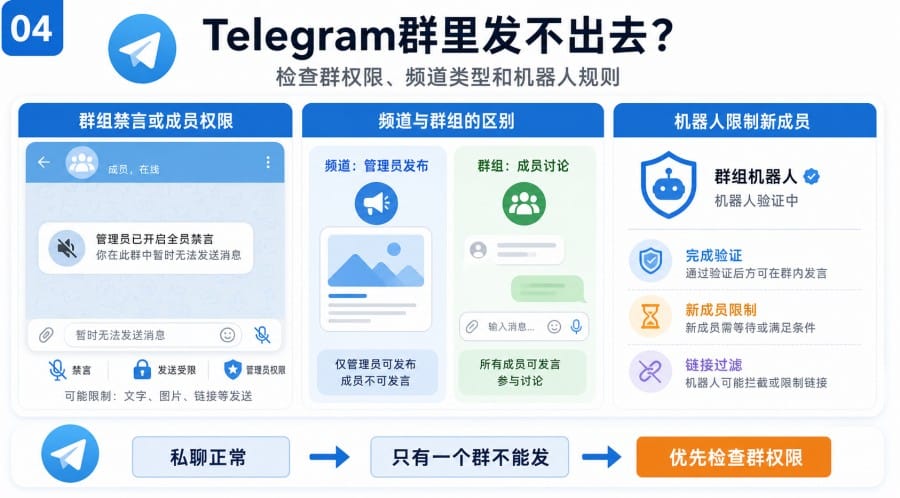 Telegram中文版消息发不出去怎么办 - 配图 3
