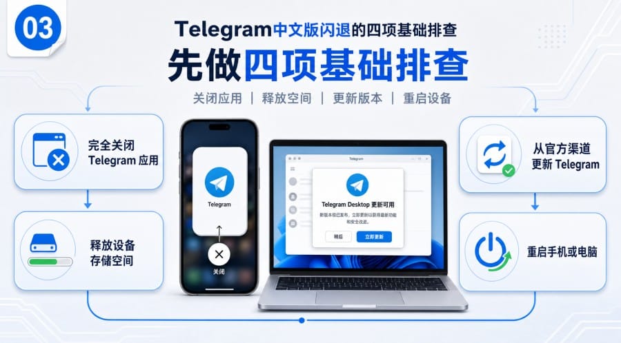 Telegram中文版闪退怎么办 - 配图 2