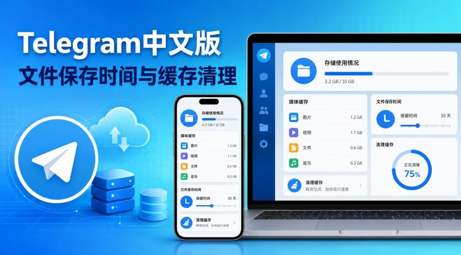Telegram中文版怎么设置文件保存时间?