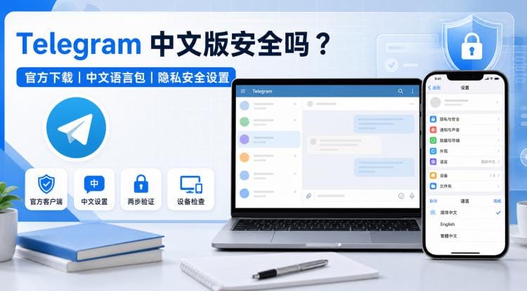 Telegram 中文版安全吗？官方下载、中文语言包与隐私设置指南